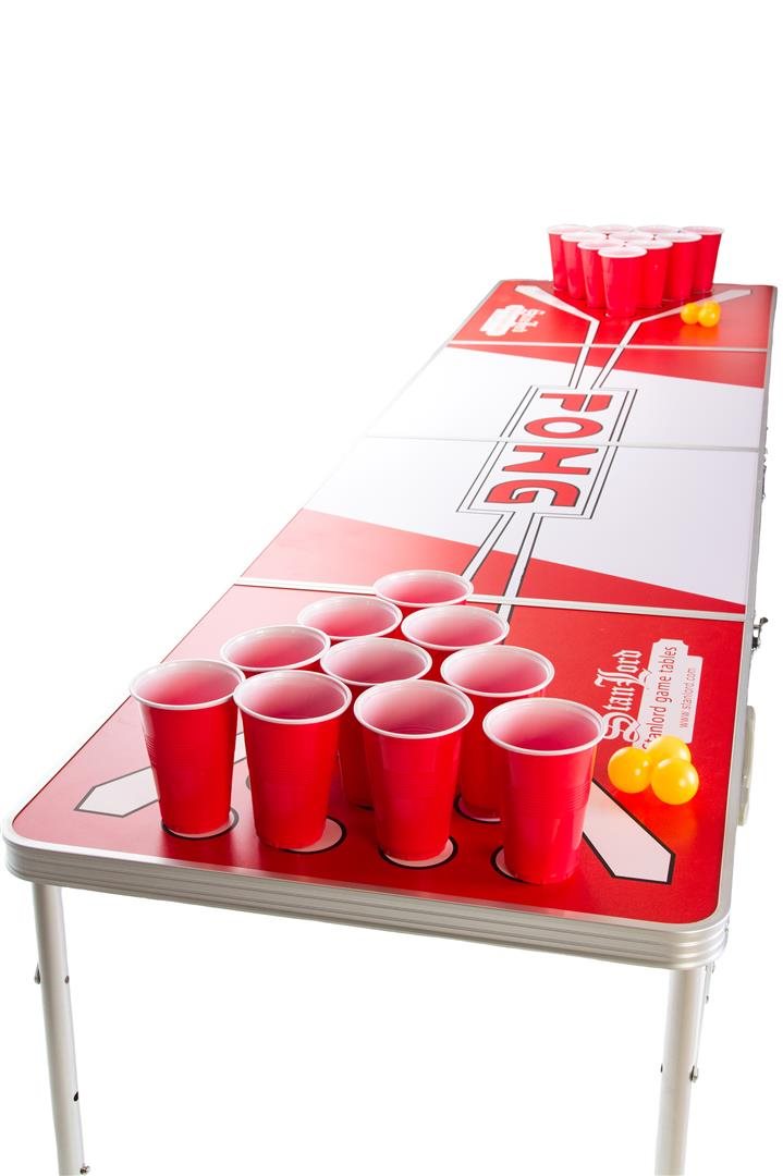 Stanlord Beer Pong Bord Hopfällbart - Officiell Storlek
