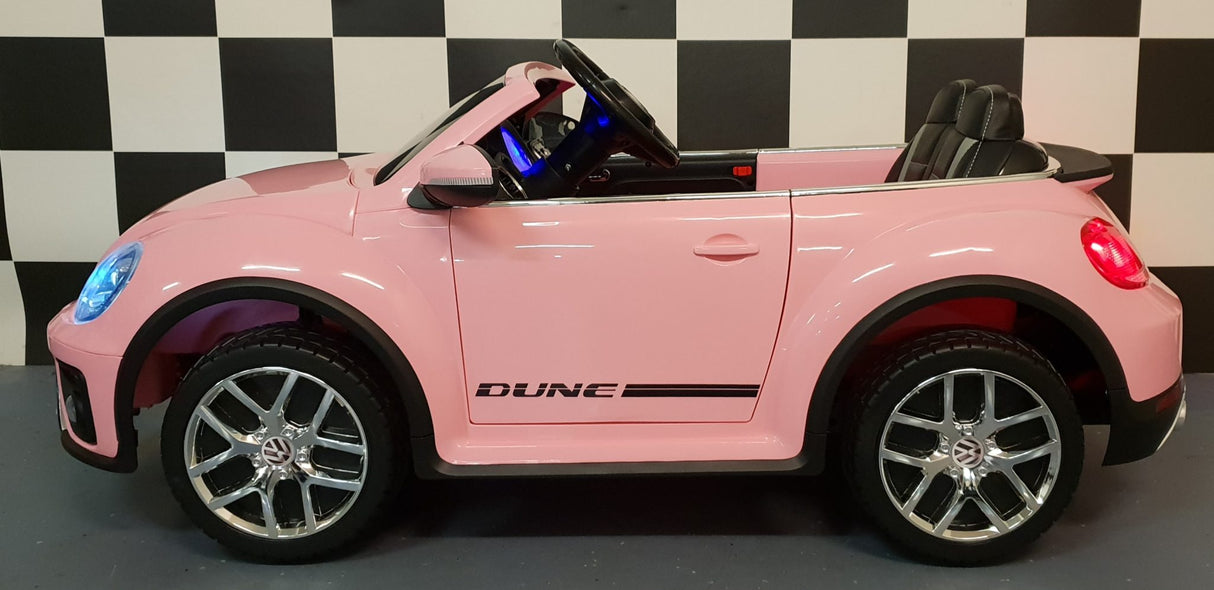 VW Beetle elektrisk børnebil 12 volt pink