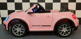 VW Beetle elektrisk børnebil 12 volt pink
