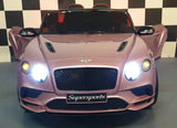 Batteri legetøjsbil Bentley Continental metallic pink