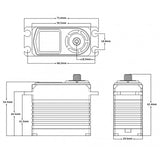 BH125W BL Servo HV 125.0kg/0.085sec @8,4V