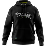 Rick and Morty hoodie with logo black, L