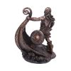 Bronzed Halvor Viking Longship Figurine – billede 3
