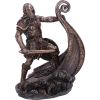 Bronzed Halvor Viking Longship Figurine – billede 5