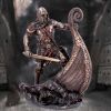 Bronzed Halvor Viking Longship Figurine – billede 7