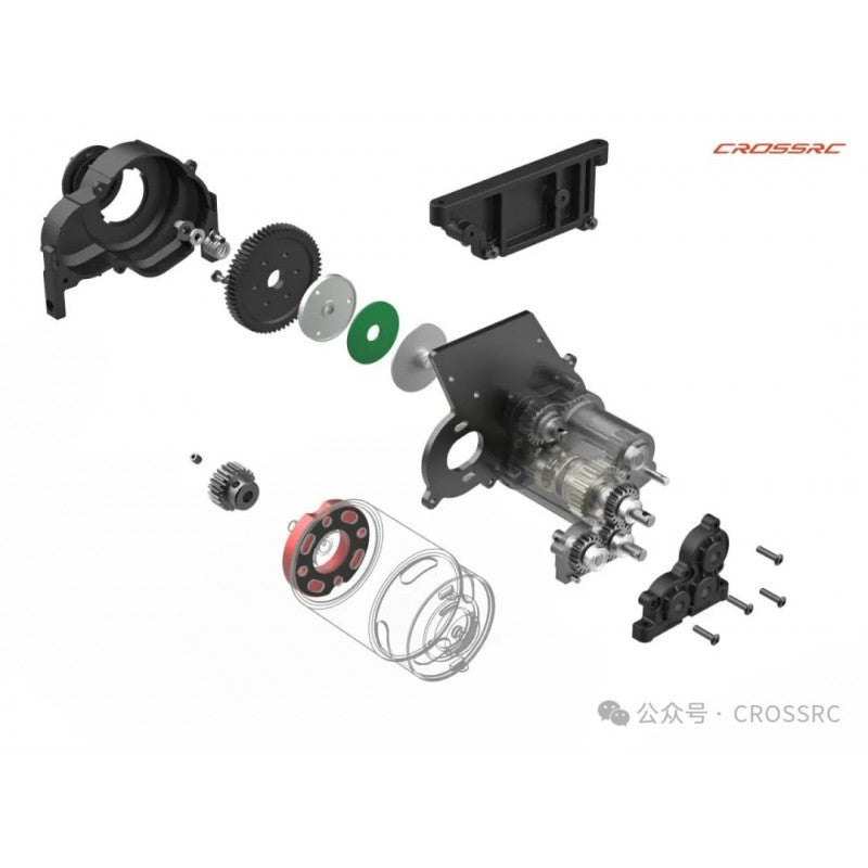 Crawling kit - EMO X6 1/8 RTR 775 Brushed kit (Blue)