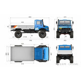 Crawling kit - EMO X6 1/8 RTR 775 Brushed kit (Blue)