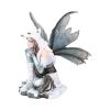 Fae-Lore Winter Fairy Wearing Wolf Hide 30cm – billede 3