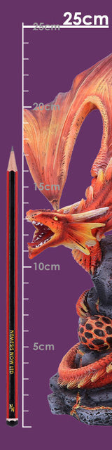 Adult Fire Dragon By Anne Stokes 24.5cm