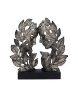 Natural Emotion - Kiss Silver Statue 37cm