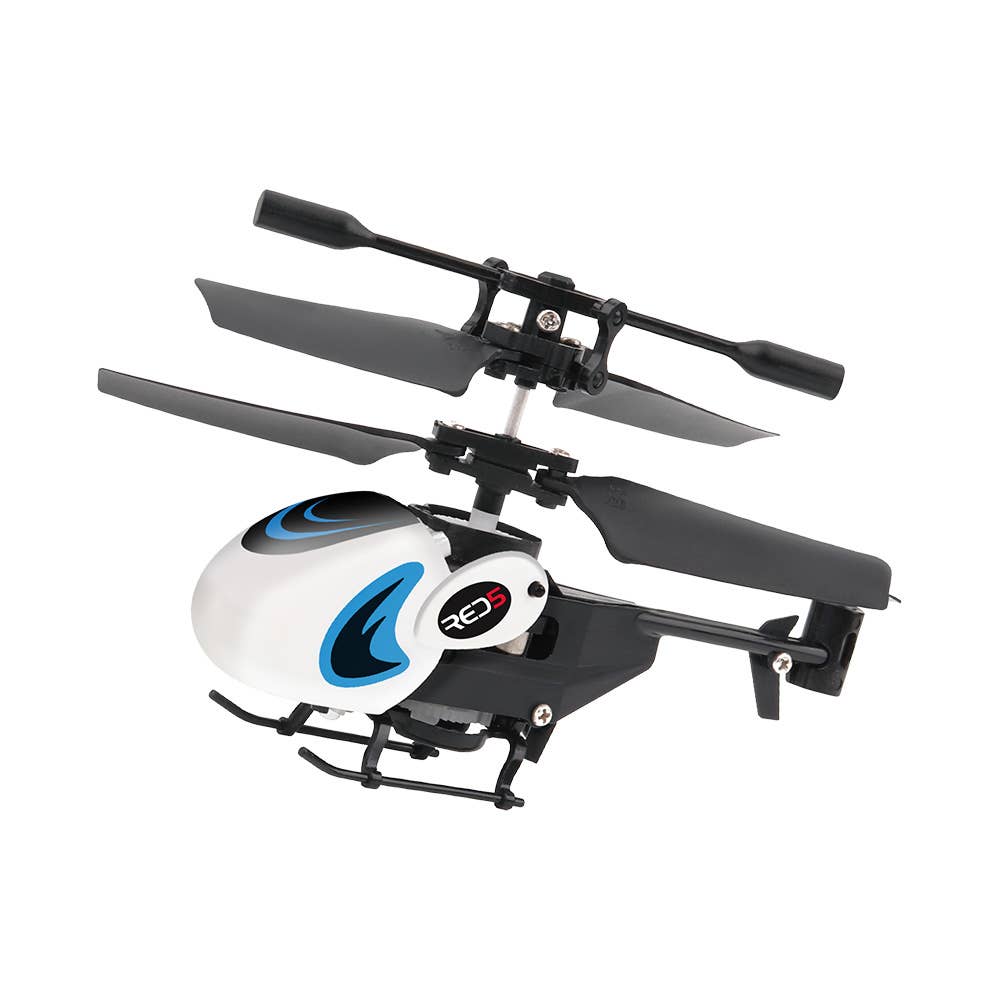 Mikrohelikopter set fra siden