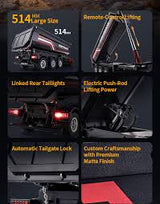 Huina 1509 1/18 RC Dumper Trailer – Fjernstyret Tiptrailer til Lastbil