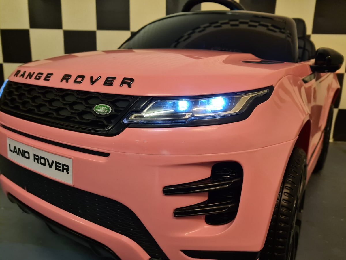 Range Rover Evoque 4x4 12V elbil för barn – 1 person, rosa
