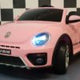 Volkswagen Beetle 12V elbil för barn – 1 person, rosa