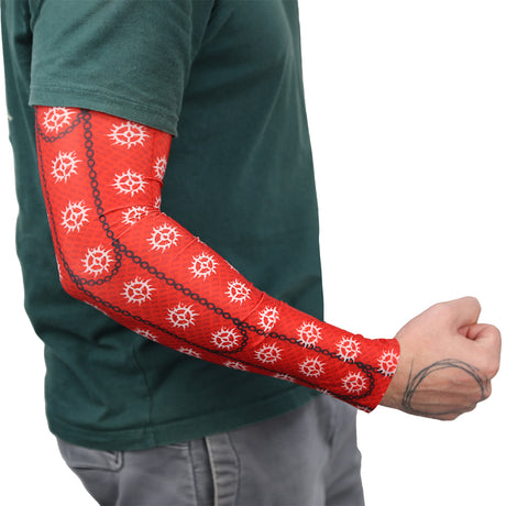 Diablo 4 Cathedral of Light seamless gaming arm sleeve red, L