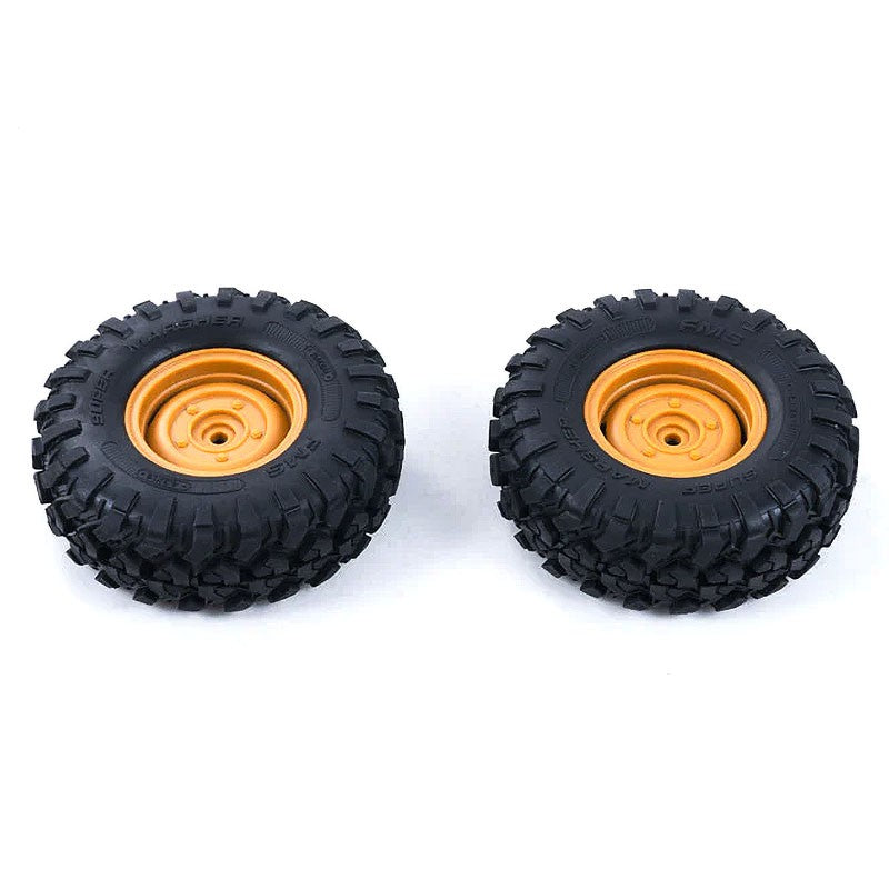 FCX10 Land Rover serie 11044 - WHEEL ASSEMBLY 1PAIR  (25 degrees)