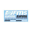 FMS customized logo stickers white