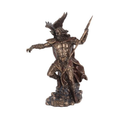 Bronzed Zeus King Of The Greek Gods 30cm