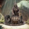 Bronze Welsh Goddess Ceridwen Figurine – billede 8
