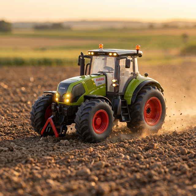 Siku Claas Axion 850 fjernstyret traktor i marken