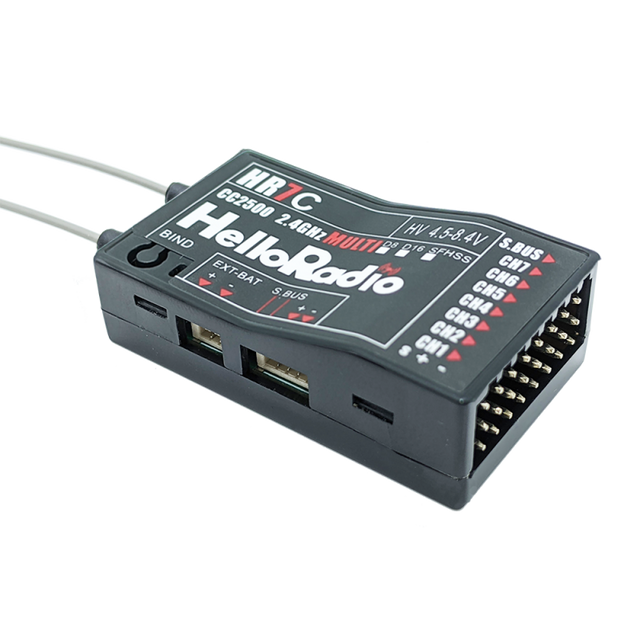 HR7C 4in1 2,4GHz 7Ch. Receiver - Black