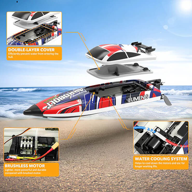 VOLANTEX ARROBOLT SR40 Brushless RC Speedbåt RTR – Upp till 48 km/h