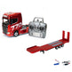Huina Scania 770S RC lastbil med trailer rød