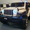 Jeep Wrangler 4x4 12V elbil til børn med fjernbetjening – hvid
