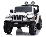 Jeep Wrangler Rubicon White, 4x12V
