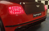 Batteri børnebil Bentley Continental 1,5-personers sort-rød
