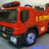 Brandbil 12V elbil för barn med fjärrkontroll