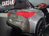 Elektrisk børnebil BMW M4 12 volt metallic grå