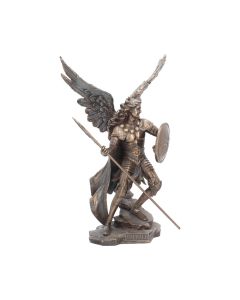 Bronzed Archangel Gabriel With Staff Religious Figurine 33.5cm – billede 8