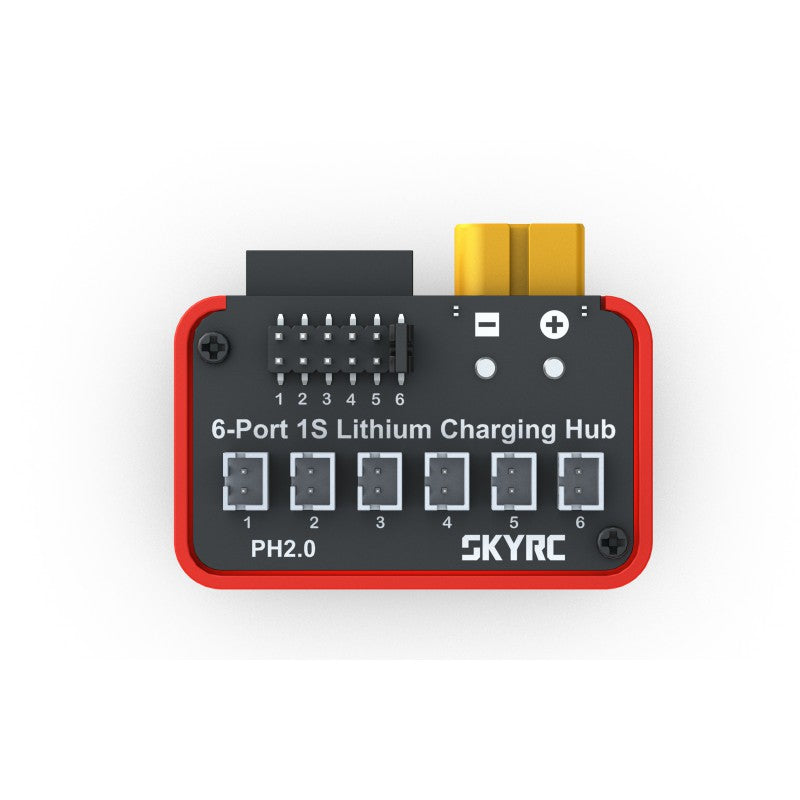 OSH 6-Port 1S Lithium Battery Charging Hub with PH2.0 Connector
