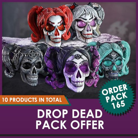 Drop Dead Gorgeous - Cute and Cosmic Witchy Doll Skull