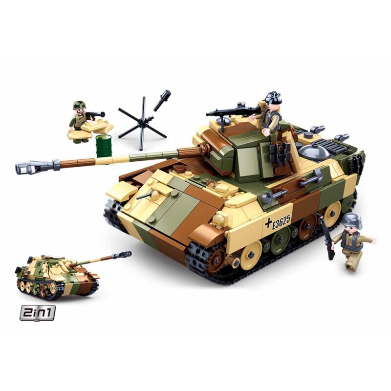 Medium Tank Brown / Green / Beige
