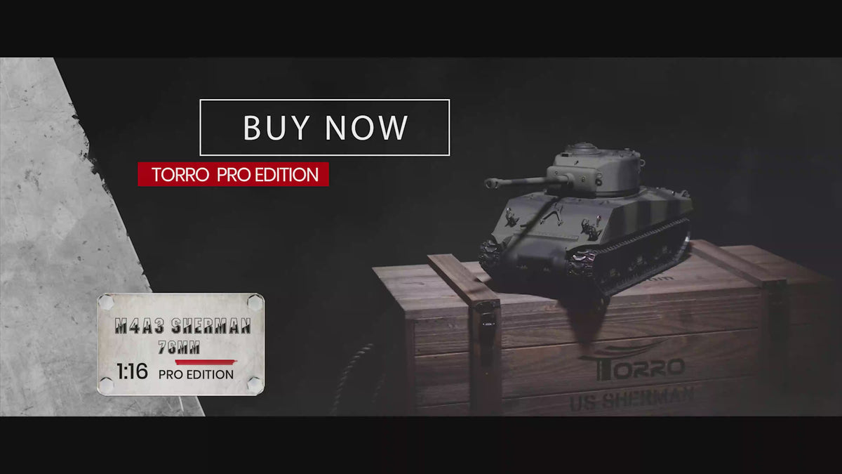 1/16 RC M4A3 Sherman 76mm camo IR Servo
