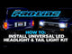 Universal LED Headlight & Tail Light Kit -Crawlers