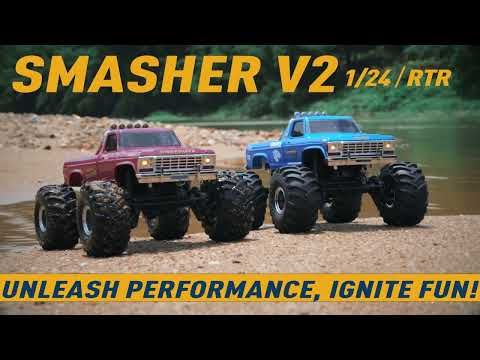 1/24 Smasher V2 FCX24 Monster truck RTR car kit - Red