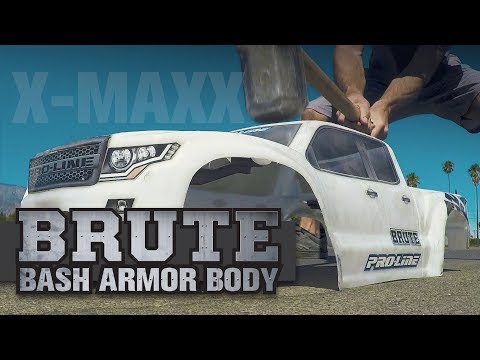 Pre-Cut Brute Bash Armor Body (White) for X-MAXX