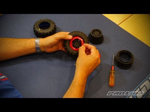 Sixer 2.2/3.0 Red/Black Bead-Loc Fr Wheels(2):SLH