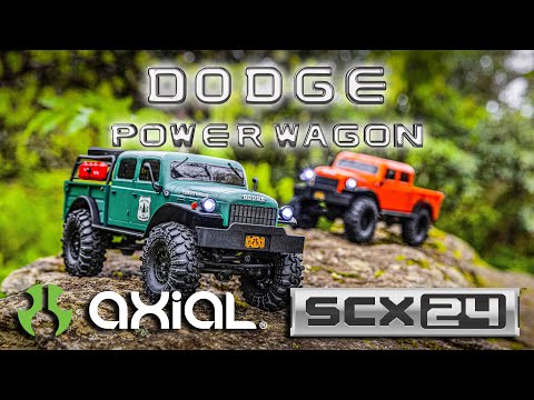 SCX24 40's 4 Door Dodge Power Wagon, Orange:1/24 4WD-RTR
