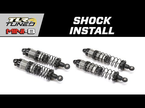 Rear Shock Set Complete, Aluminum: Mini-B, BL