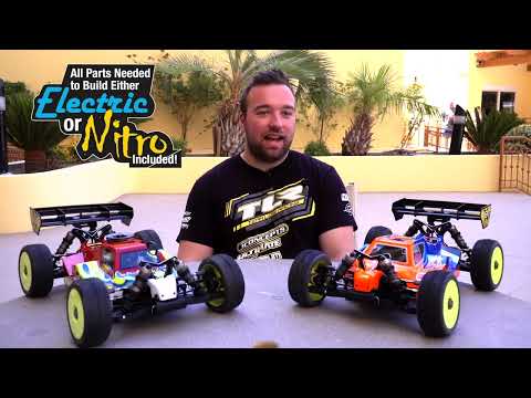 8IGHT-X/E 2.0 Combo Race Kit:1/8 4WD Nit/El Buggy