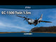 EC-1500 Twin 1.5m BNF-Basic w/AS3X and SAFE Select