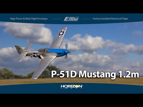P-51D Mustang 1.2m with Smart BNF Basic-