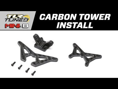 Carbon Rear Shock Tower: Mini-B, BL