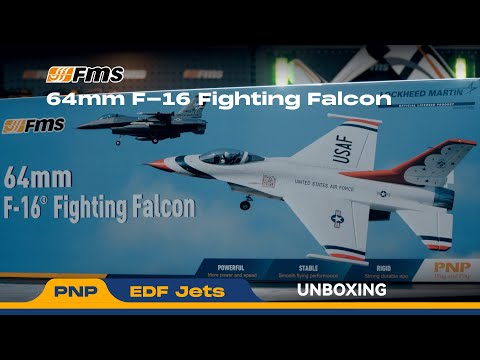 1/18 Jet 64mm EDF F-16 Fighting Falcon PNP - Blue Thunder