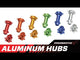 Aluminum Hub Set, Machined, Silver : PM-MX/SM