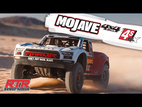 MOJAVE 4X4 4S BLX 1/8th Scale Desert Trk White/Red